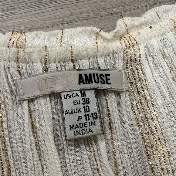 Amuse Society Indigo Woven Top - Picture 2 of 2